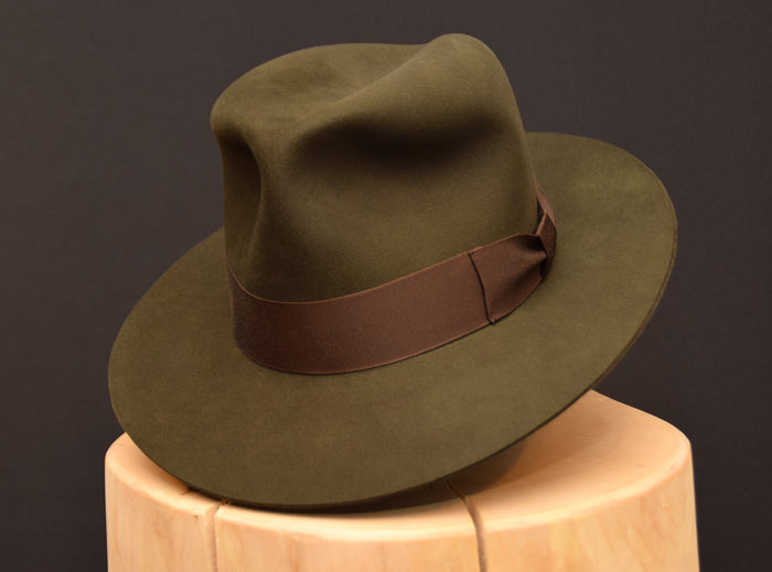 Last Crusade Biber Beaver fedora hut hat green grün