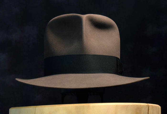 Clipper fedora smoke grey 100% biber beaver
