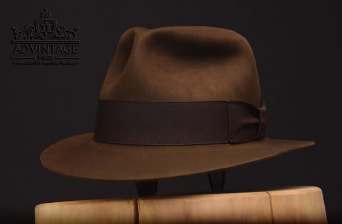 Classic Fedora short brim handcrafted beaver biber hut hat 