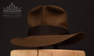 Streets of Cairo Fedora hat in sable