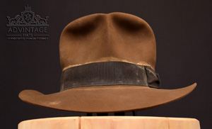 Distressed SoC Fedora hat in Raiders-Sable