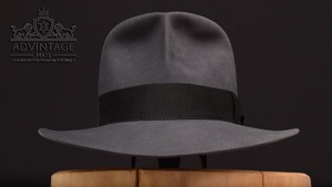 Clipper Fedora Hat in steel-grey