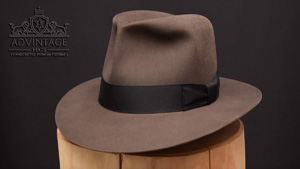 Clipper Fedora Hat in smoke-grey