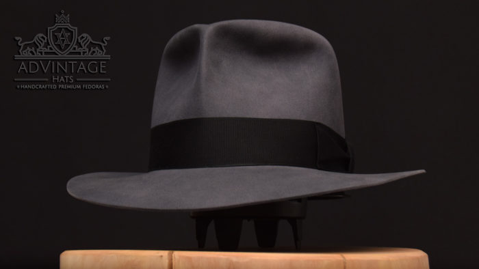 Clipper Fedora hat beaver felt handcrafted indy indiana jones