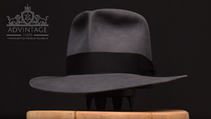 Clipper Fedora hat in steel-grey