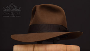 Crusader Fedora Hat in Sable