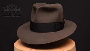 Clipper Fedora Hut in Smoke Grey