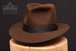 Brunwald Crusader Fedora Hut in True-Sable