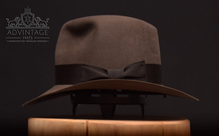 handgemachter Fedora Hut aus Biberfilz