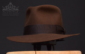 Temple Fedora Hat in True-Sable