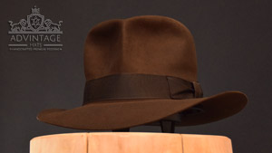 Streets of Cairo Fedora Hat in True-Sable / decent