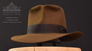 Harrison Fedora hat with Raiders-Turn