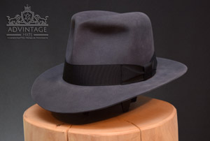 Clipper Fedora hat in Steel-Grey
