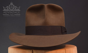 Raider Fedora Hat in Sable with Turn