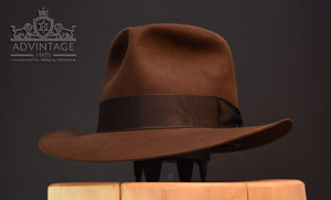 Kingdom Fedora Hat with Raiders-Style brim in True-Sable