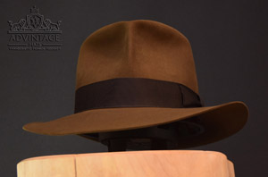 Raider Fedora Hat with Raiders-Turn in Raiders-Sable