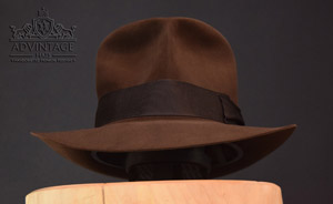 Hero Streets of Cairo Fedora Hat in True-Sable (new)