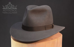 Custom Fedora hat in Slate