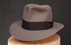 Clipper Fedora Hut in mouse-grey