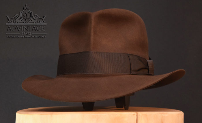 Shorter Streets of Cairo Fedora Hut hat in true-sable indy indana jones