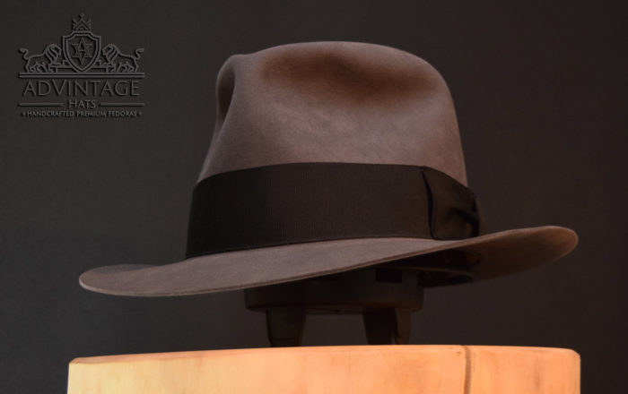 custom fedora hut hat grau 2