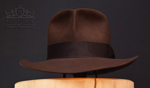 Raider Fedora hat in True-Sable