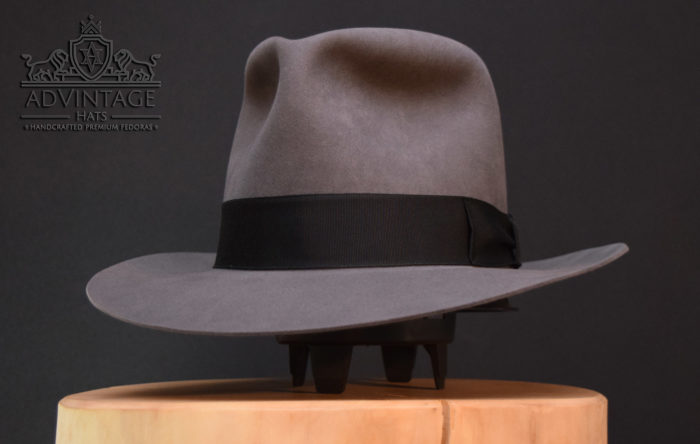 Kingdom Crystal Skull Travel Train Fedora Hut hat Indy Indiana Jones grey grau