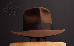 MasterPiece Raider Fedora Hat in True-Sable