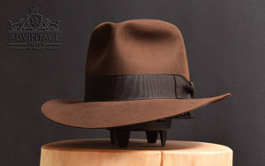 Crusader Fedora hat in True-Sable