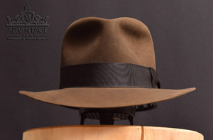 Temple Fedora hat in Sable