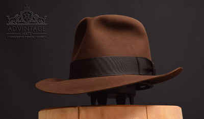 adVintage Masterpiece Crusader Fedora hat in True-Sable