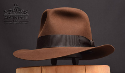 adVintage MasterPiece Crusader Fedora hat in True-Sable