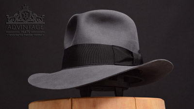 Custom Fedora Hut in Steel-Grey