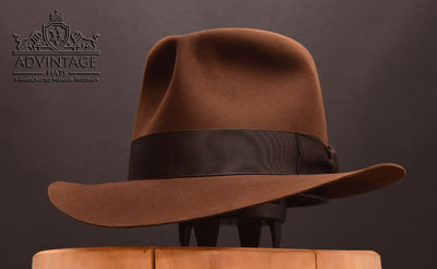 adVintage MasterPiece Crusader Fedora hat in True-Sable