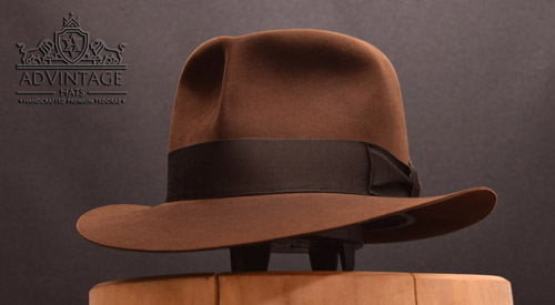 Shorter Raiders fedora hat in True-Sable