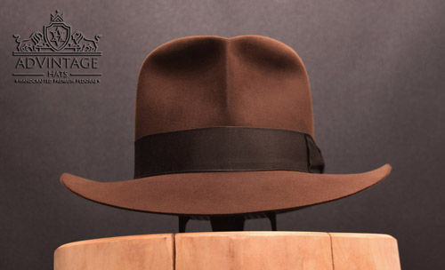 Raider Fedora hat without Turn in True-Sable