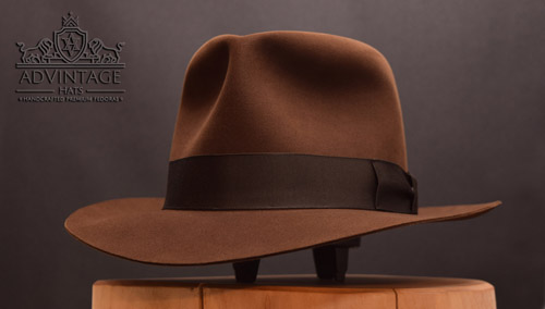 Crusader Fedora hat in True-Sable