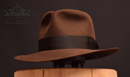 Crusader Fedora hat in True-Sable