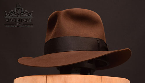 Crusader Fedora hat in True-Sable