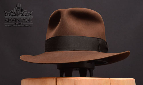 Crusader Fedora hat in True-Sable