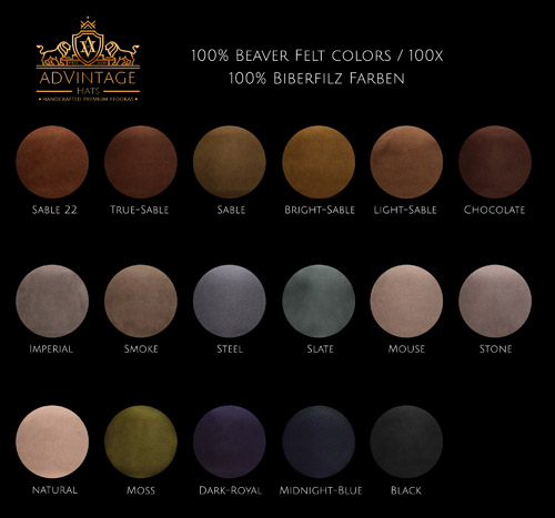 adVintage 100x Beaver felt colors 2022