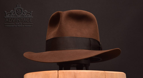 Crusader Fedora hat in True-Sable