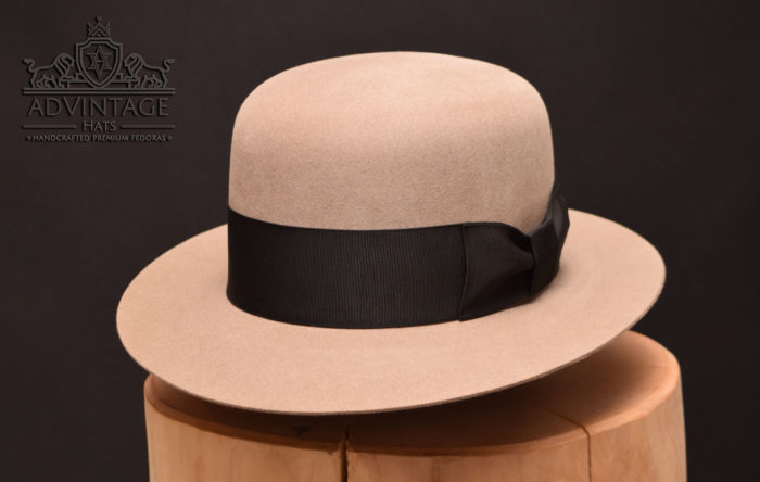 custom beaver felt biberfilz fedora hut hat natural