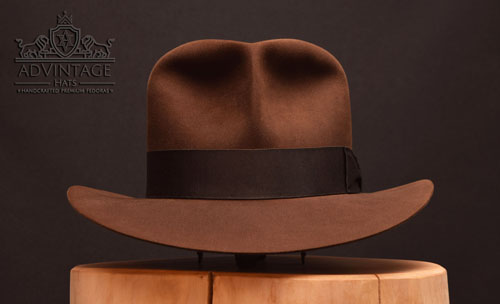 Raider Fedora hat without Raiders-Turn in True-Sable