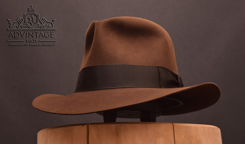 Temple Fedora hat (mine scene) in True-Sable