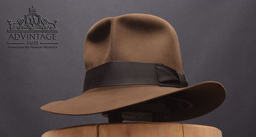 Hero Streets of Cairo Fedora hat in Sable (without dust)