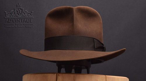 Raider Fedora hat with Turn in True-Sable