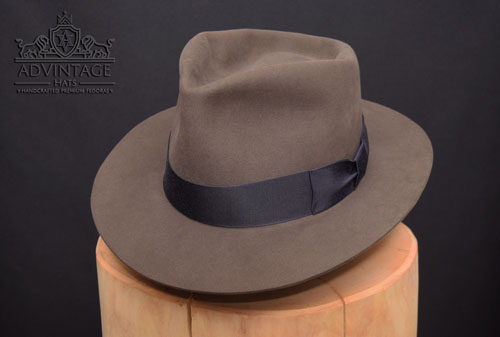 Custom Fedora Hat in Smoke-Grey