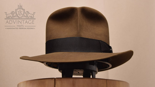 Raider Fedora hat with Turn in Bright-Sable
