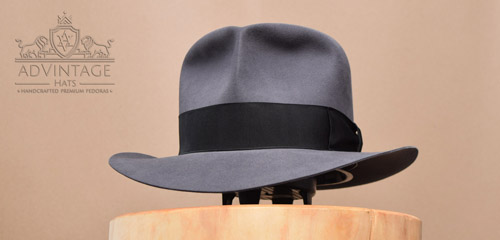 Clipper Fedora Hut in Steel-Grey